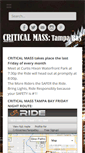 Mobile Screenshot of criticalmasstampabay.com
